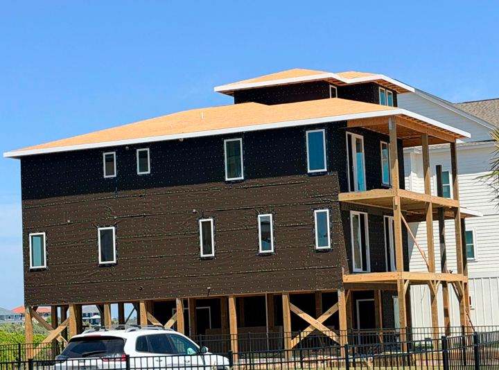 Dark Siding Coastal Home